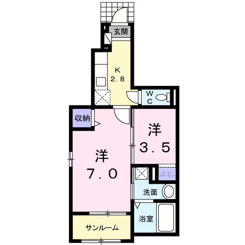 サンフラワー江木 104 高崎市江木町の賃貸物件情報 株式会社三幸